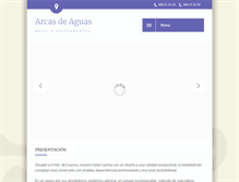 Tablet Screenshot of hotelarcasdeagua.com